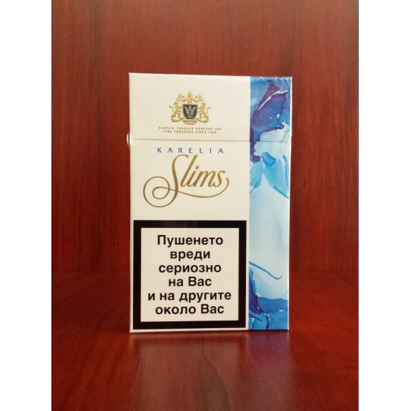 ЦИГАРИ КАРЕЛИА СЛИМ СИНЯ